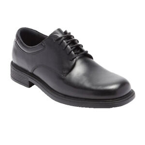Rockport Margin Oxford Men's Shoes Size 12W Professional Classic Black Leather